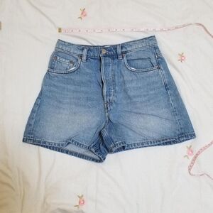 & Other Stories denim dad shorts